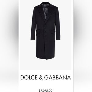 🔥🔥100% Authentic Dolce Gabbana Mens Wool Coat / Size IT54 -US 44 -XXL🔥🔥